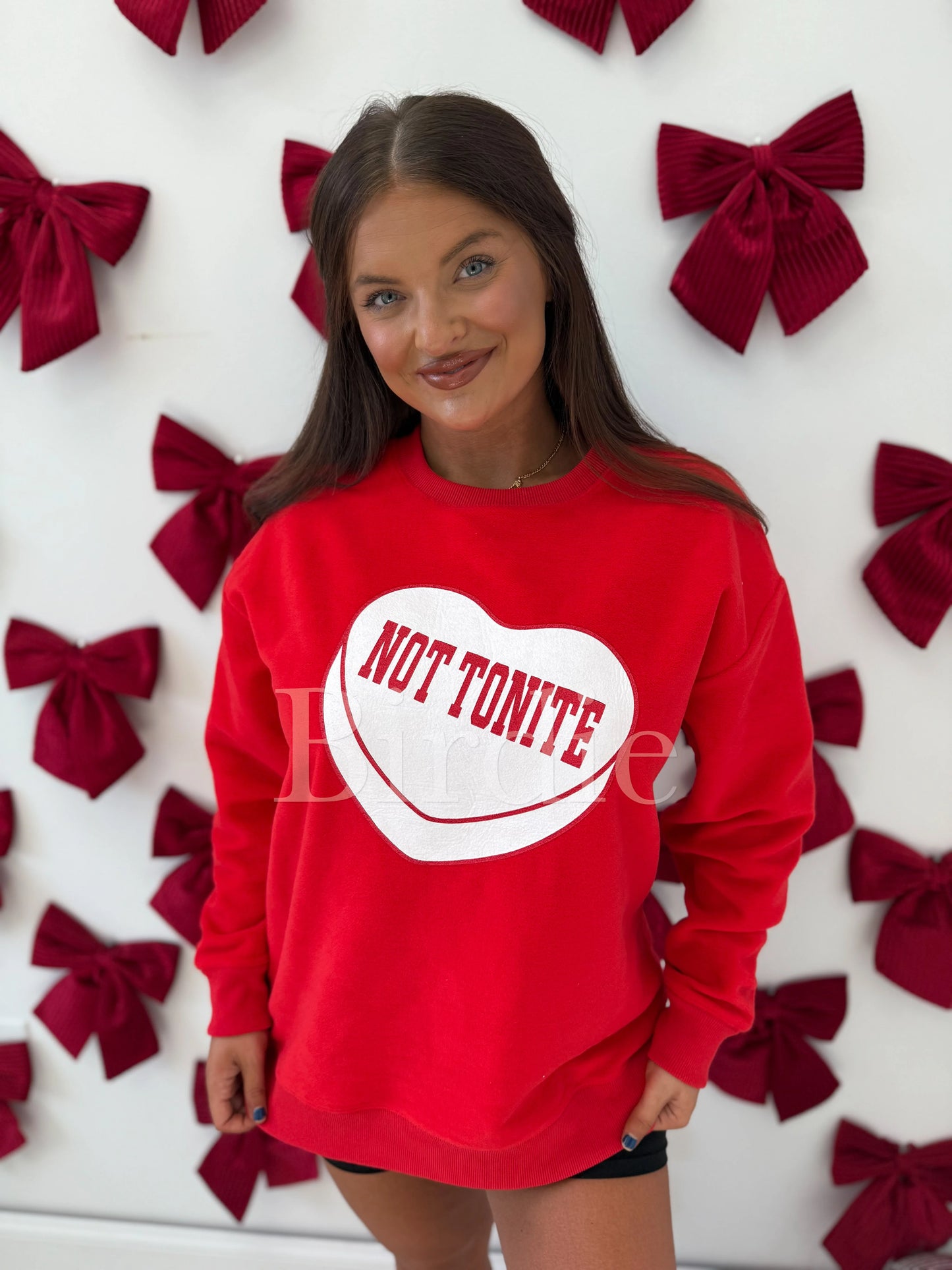 PREORDER Birdie Reversible Lover/ Not Tonite Pullover in Red