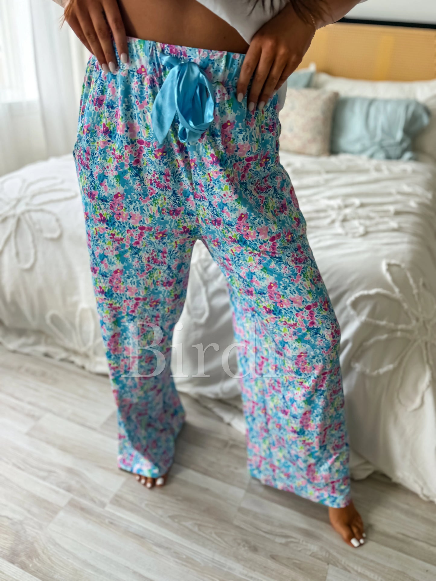 Birdie Stretchy Lounge Pants in Country Club Bloom