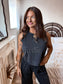 Birdie Tank Flare Set in Black (Sold as Set)