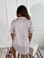 Birdie Tee Sleep Dress in Patriotic Petals