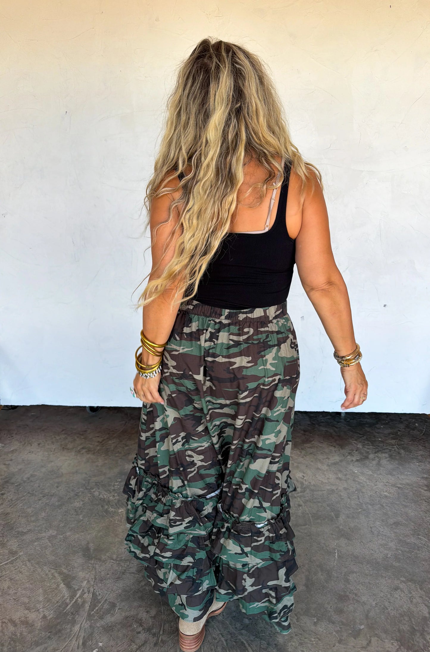 PREORDER Hidden Gem Camo Maxi Skirt