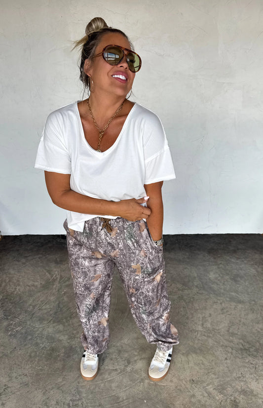 PREORDER/ free ship— Hideaway Camo Joggers