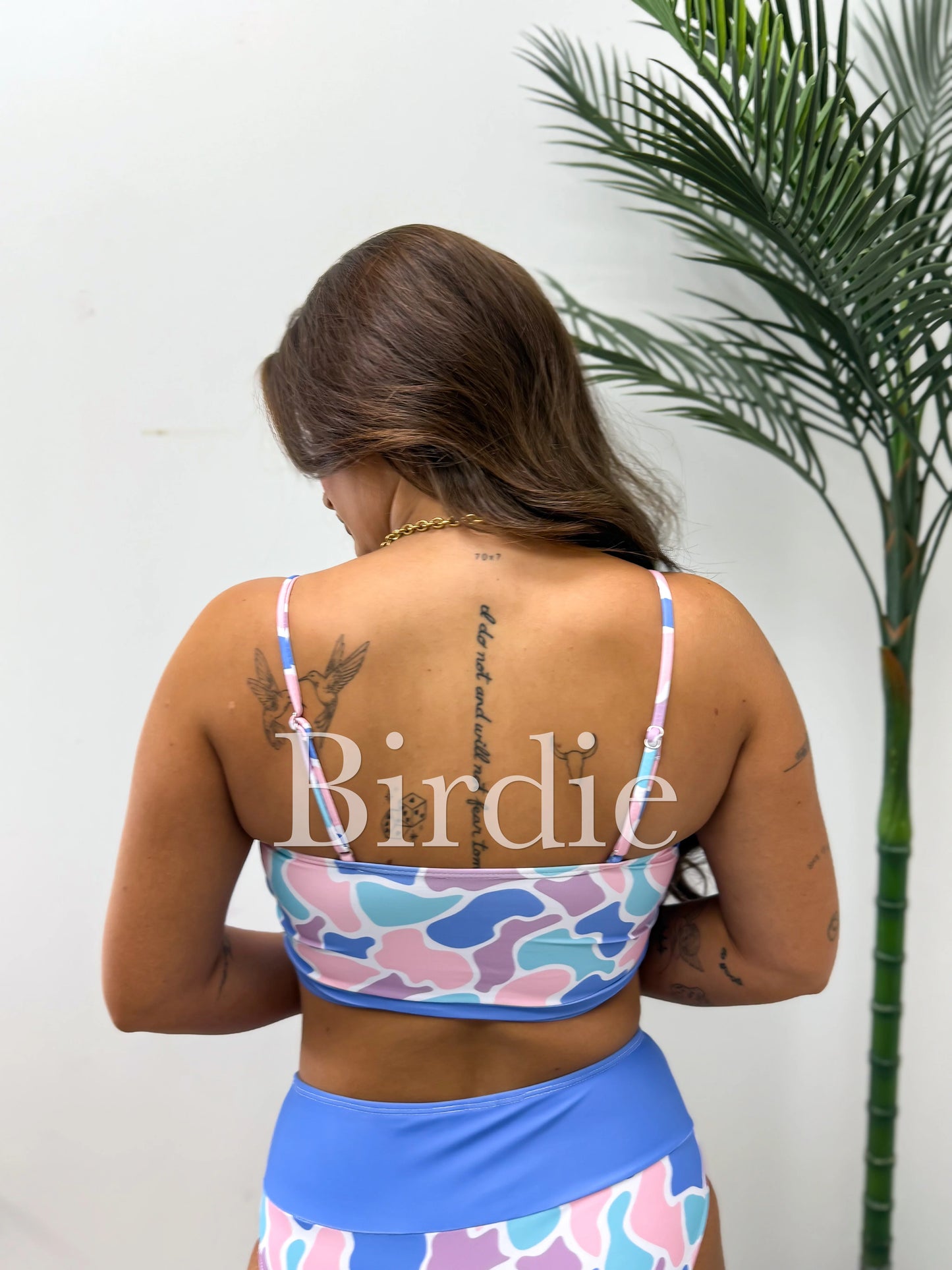 Birdie Two Piece Swimsuit in Spring Duck Camo (Sold as Set)