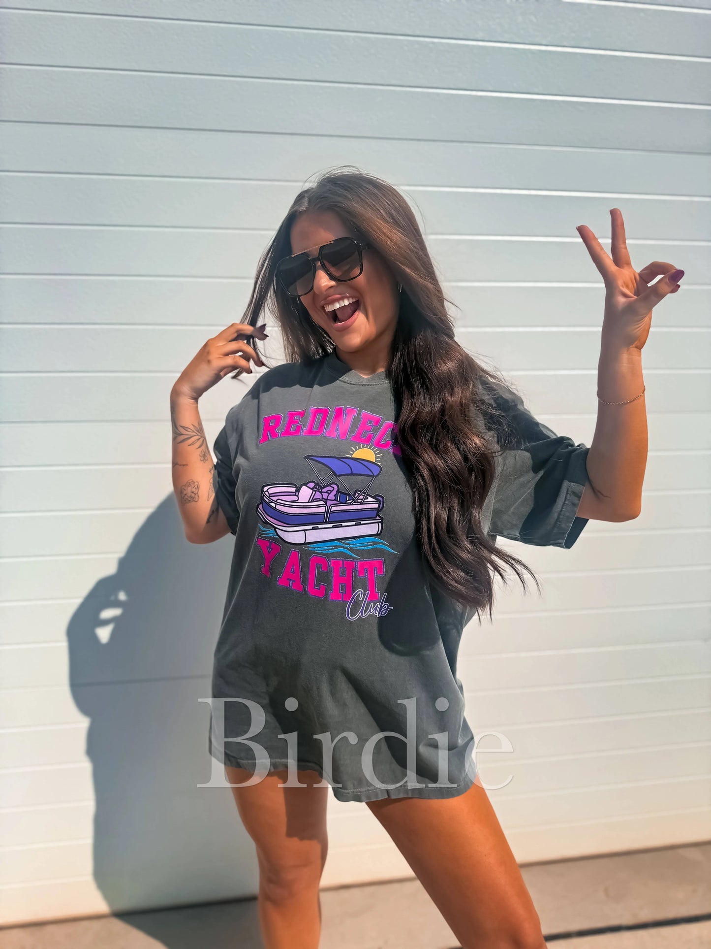 Redneck Yacht Club Graphic Tee on Pepper