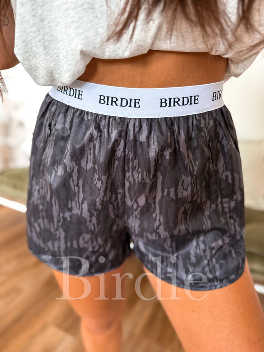 PREORDER Birdie Essential Performance Shorts in Blackout Birch Camo