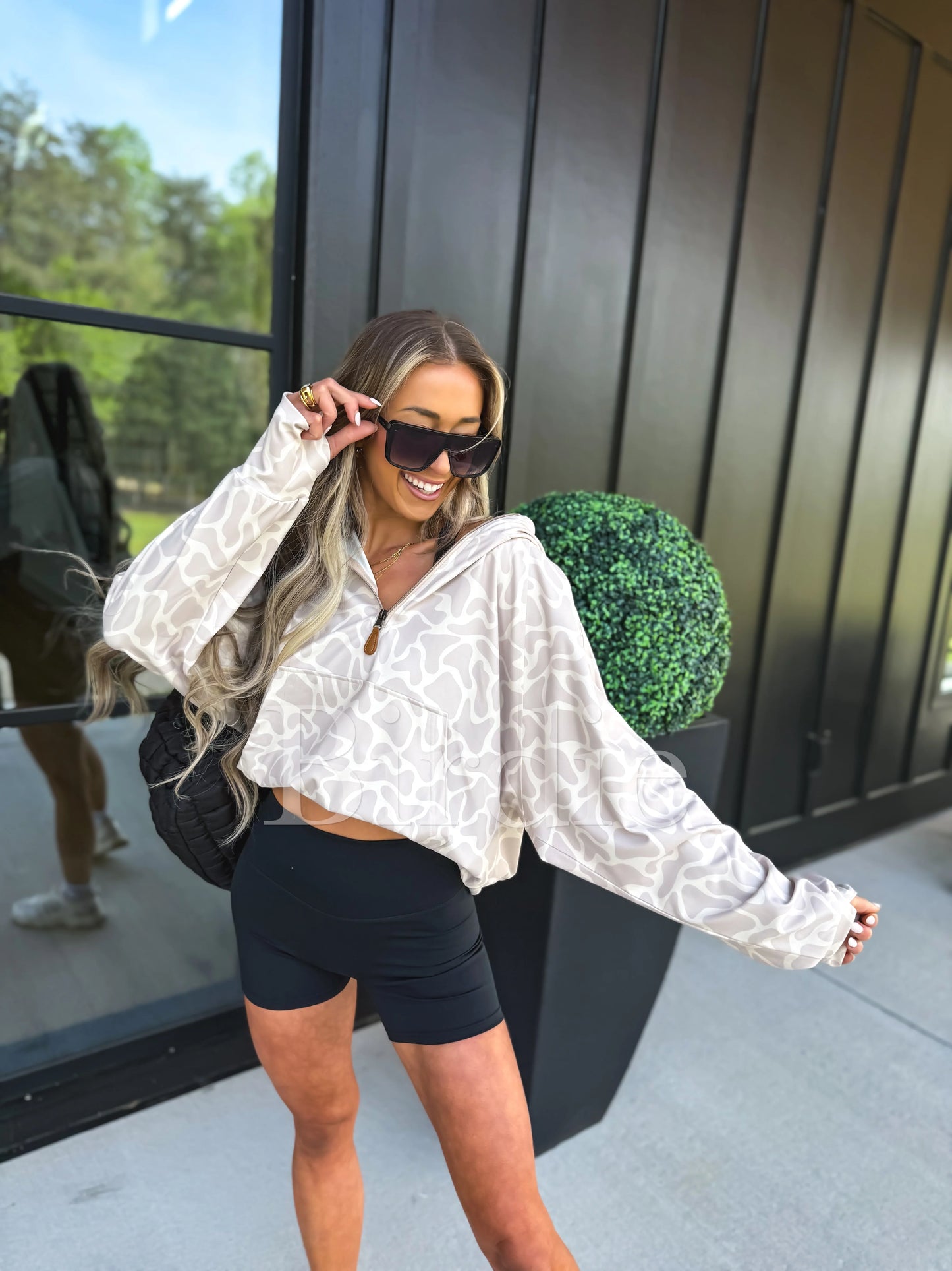 PREORDER Birdie Summer Quarter Zip Pullover in Bare Marsh Camo