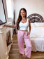 PREORDER Birdie Stretchy Lounge Pants 2.0 in Pinky Promise Dot