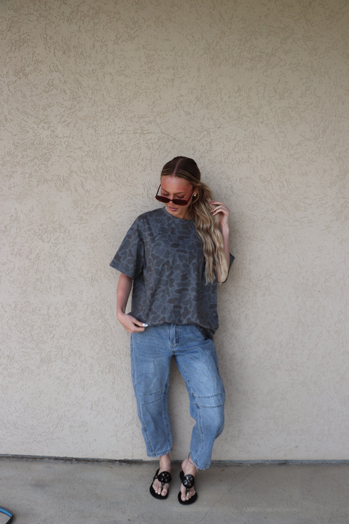 Taylor’d Boyfriend Tee in Deep Marsh Duck Camo PREORDER