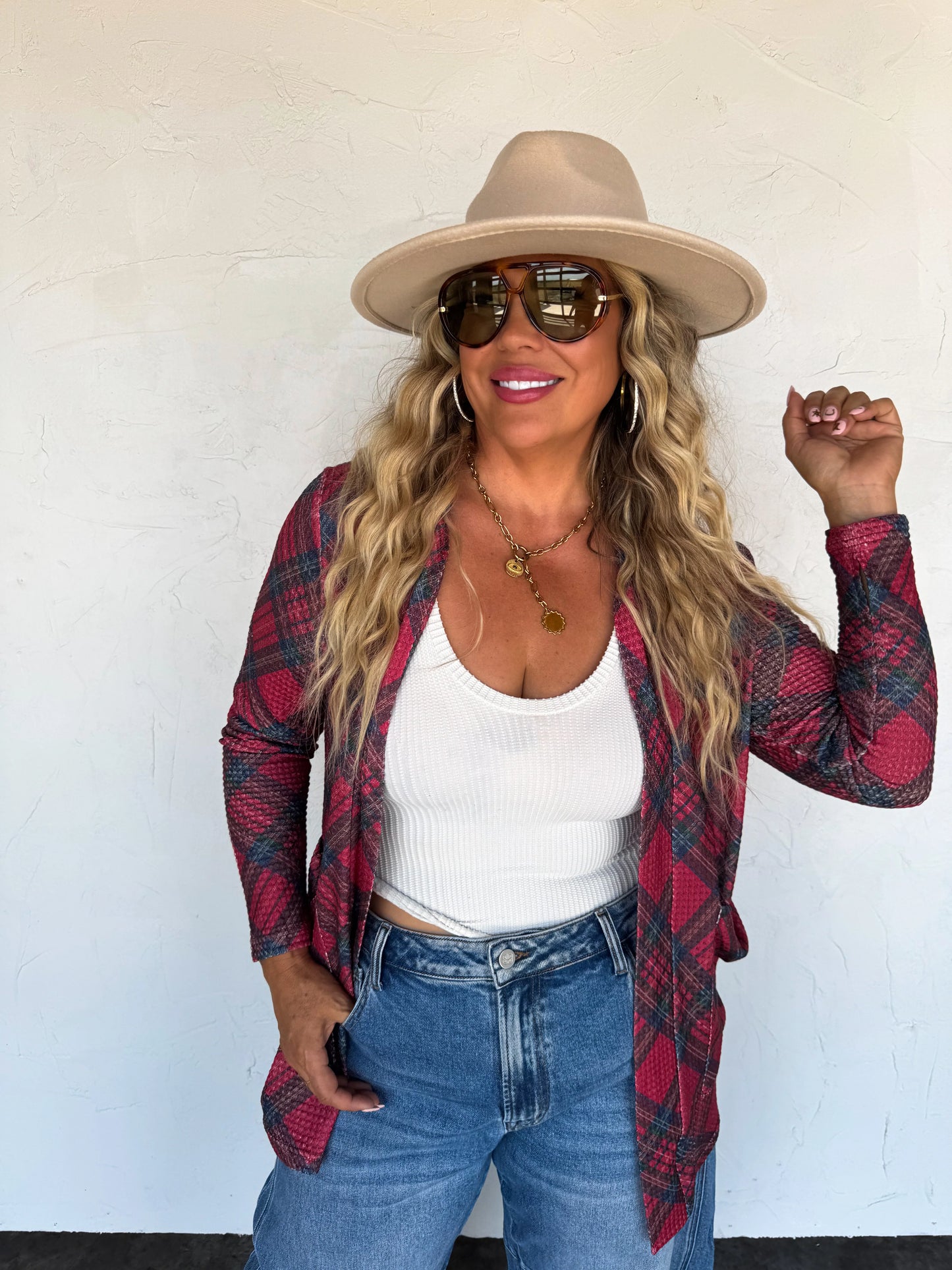 PRE-ORDER Plaid Lola Cardigans