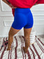 Birdie Biker Shorts in Electric Blue