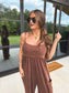 PREORDER Birdie Drift Jumpsuit in Vintage Cocoa
