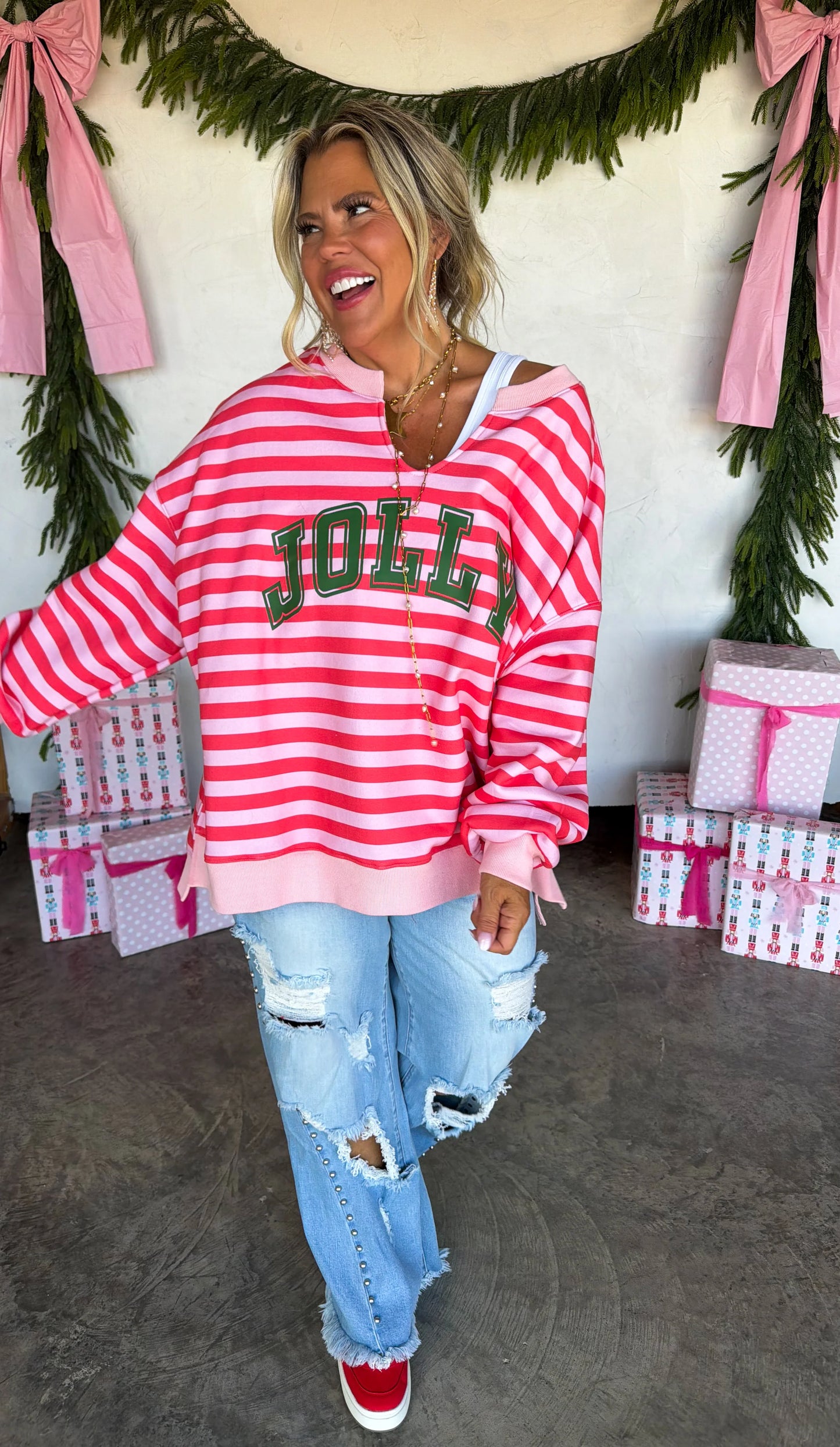 PREORDER Jolly & Merry Oversized Pullover
