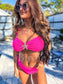 Birdie Hot Pink Starfish Kiss Bikini (Sold as Set)
