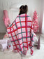 PREORDER Birdie Blanket in Pinkmas Plaid
