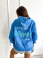 PREORDER Birdie Let’s Be Happy Hoodie in Flo Blue