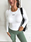 PREORDER Birdie AirSkin Long Sleeve Top in White