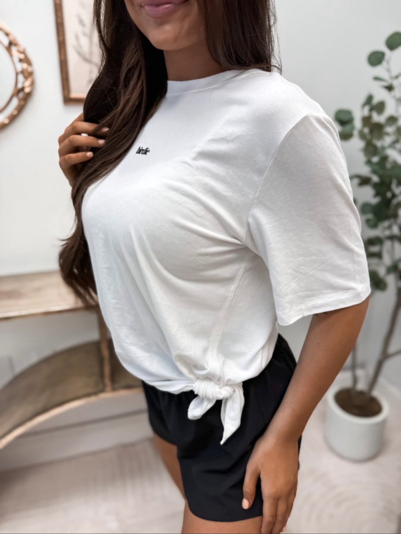 PREORDER Birdie Twist & Go Lounge Tee in Whipped Sugar