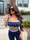 PREORDER Birdie PowerSplit Bra in Blueberry Breeze