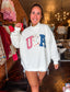 PREORDER Exclusive USA Darling Embroidered Mock Neck Pullover *ships beginning of May*