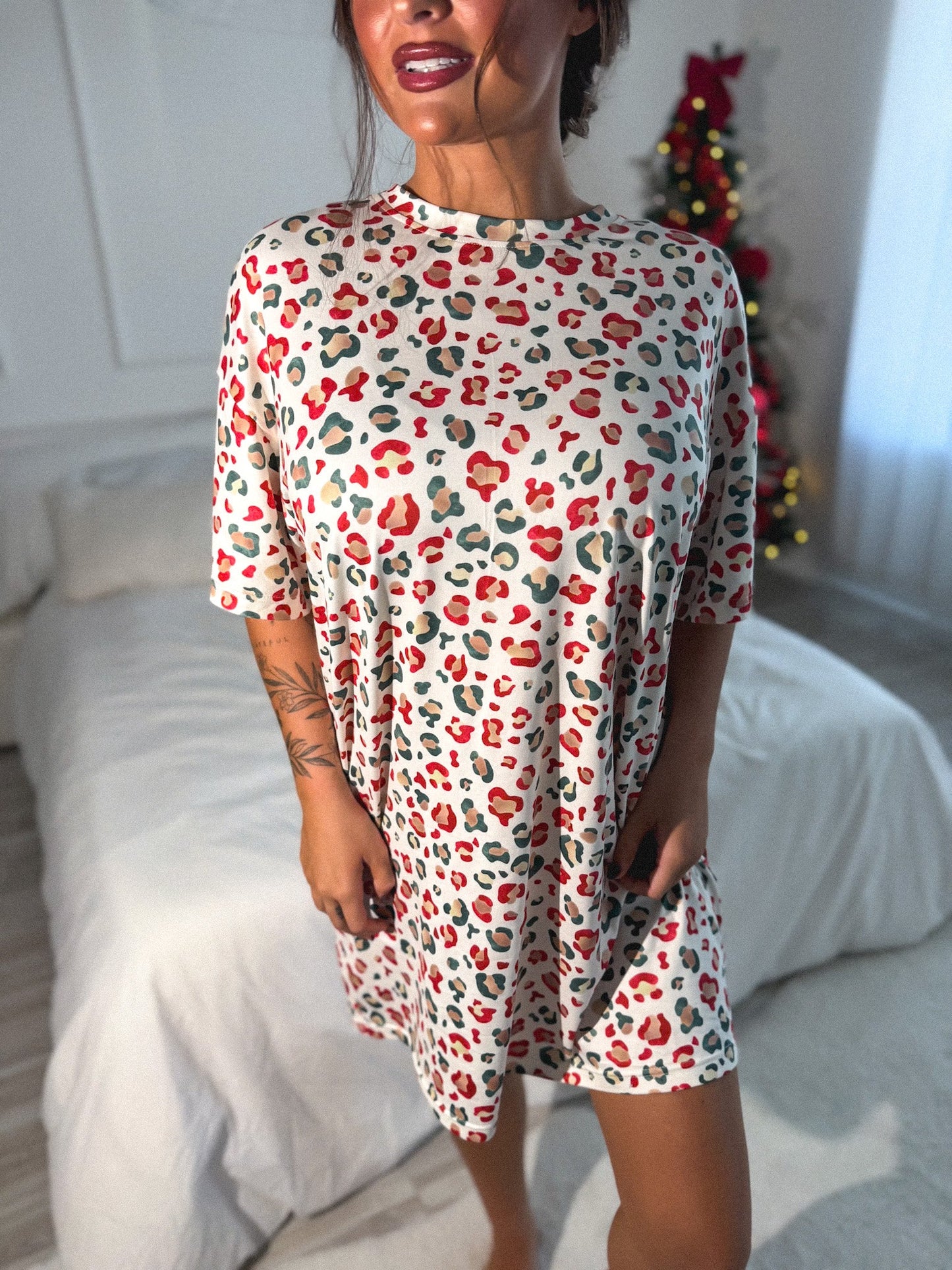 PREORDER Birdie Lazy Day Lounge Dress in Wild Tidings