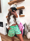 Birdie Boxer Shorts in Pink and Green Checker