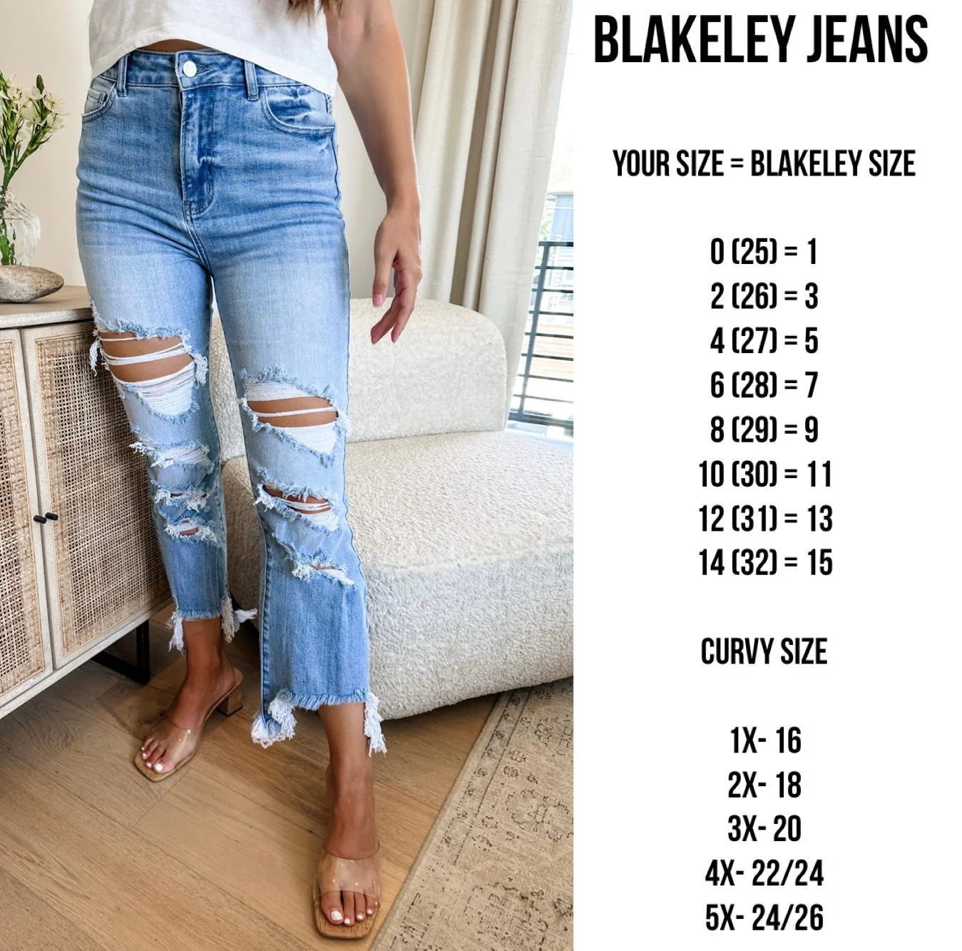 PREORDER Urban Distressed Crop Jean