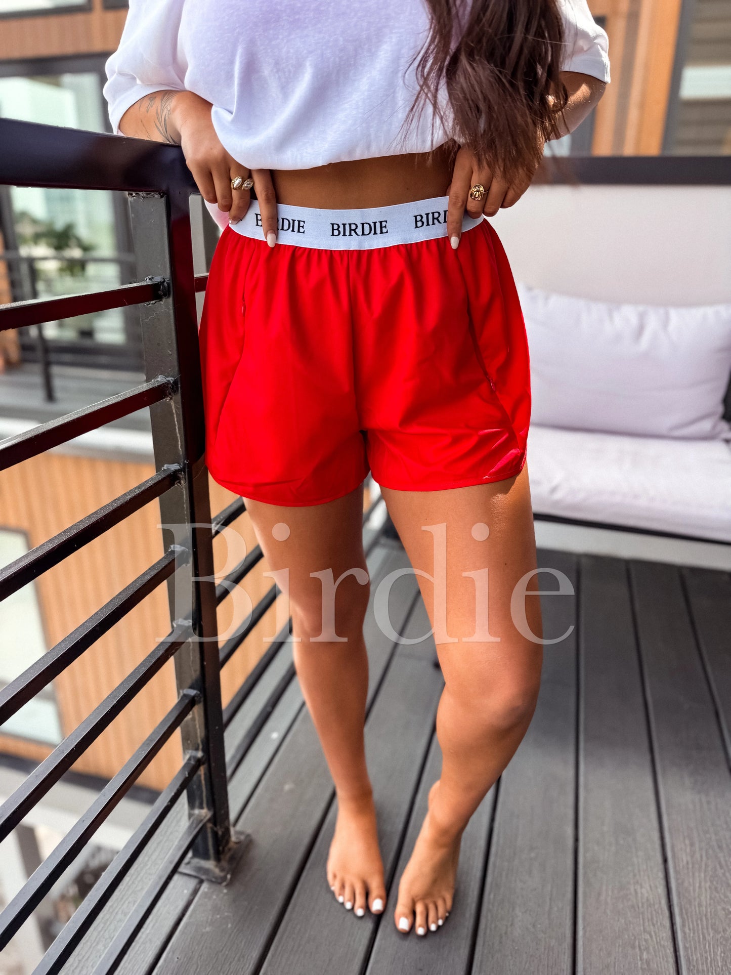 Birdie Essential Performance Shorts in Red