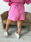 PREORDER Birdie Cozy Club Shorts in Bubblegum
