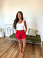 PREORDER Birdie Boxer Shorts in Ruby Rally Dot