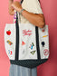 Embroidered Teacher Things Tote Bag *final sale*