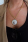TWO TONED COIN NECKLACE