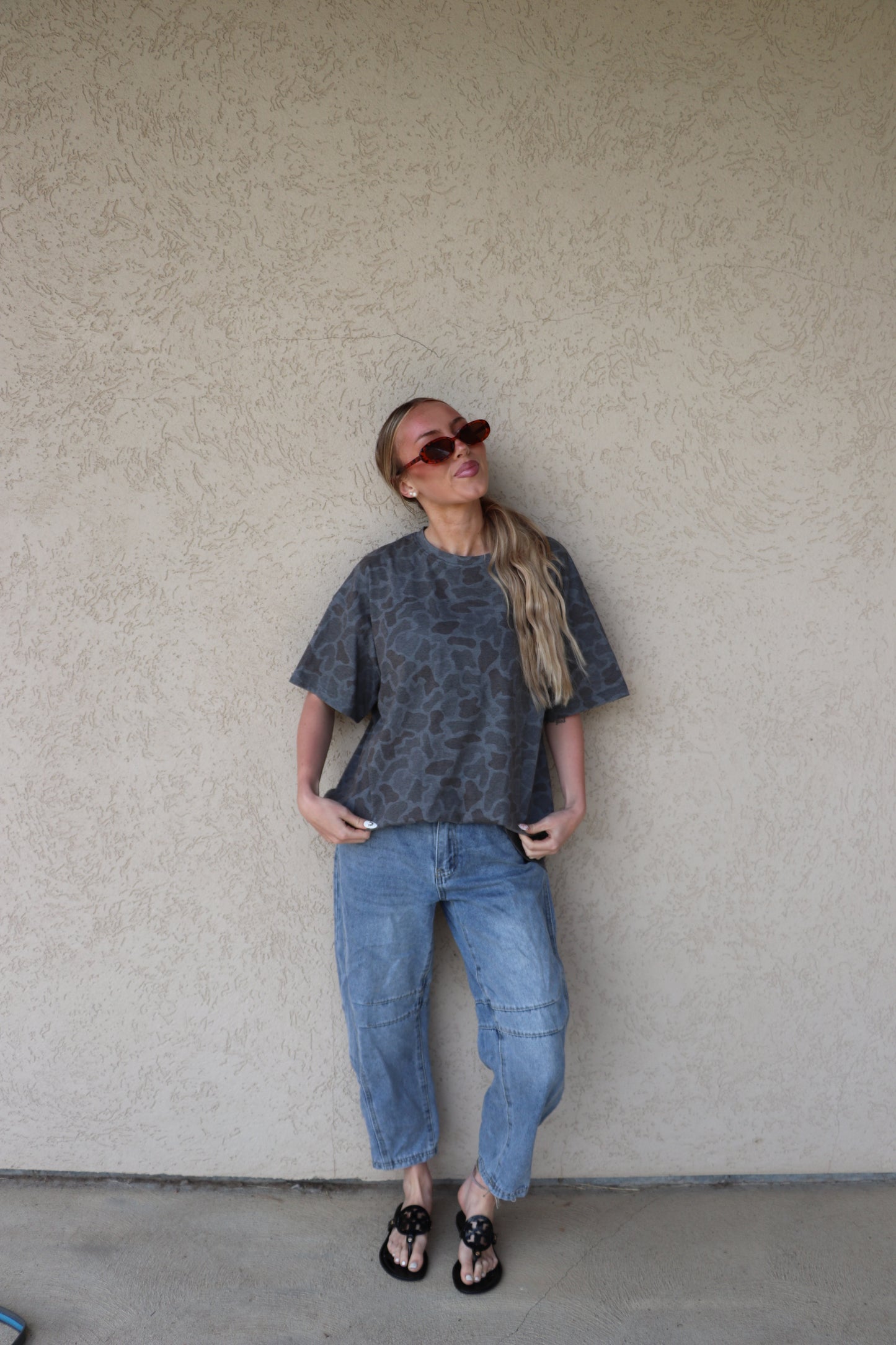 Taylor’d Boyfriend Tee in Deep Marsh Duck Camo PREORDER