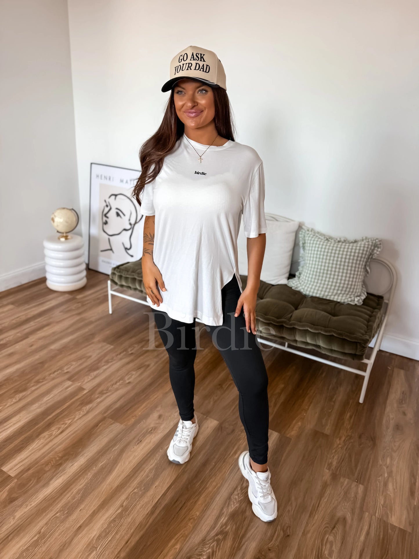 PREORDER Birdie Twist & Go Lounge Tee in Whipped Sugar