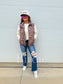 PRE-ORDER Birdie Puffer Vest In Light Camo & Cheetah