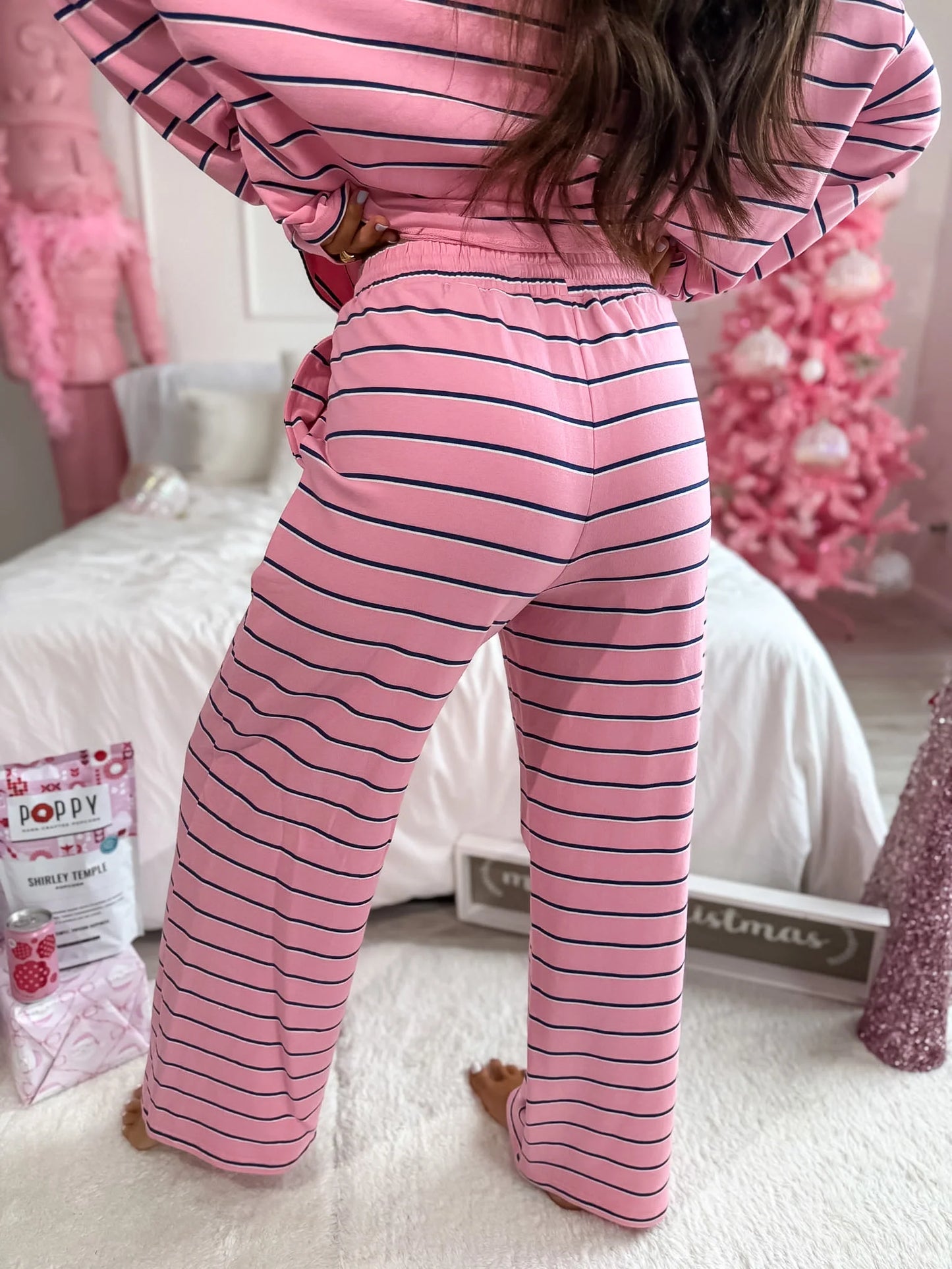PREORDER Birdie Sunday Ease Set in Snowberry Stripe (Sold as Set)