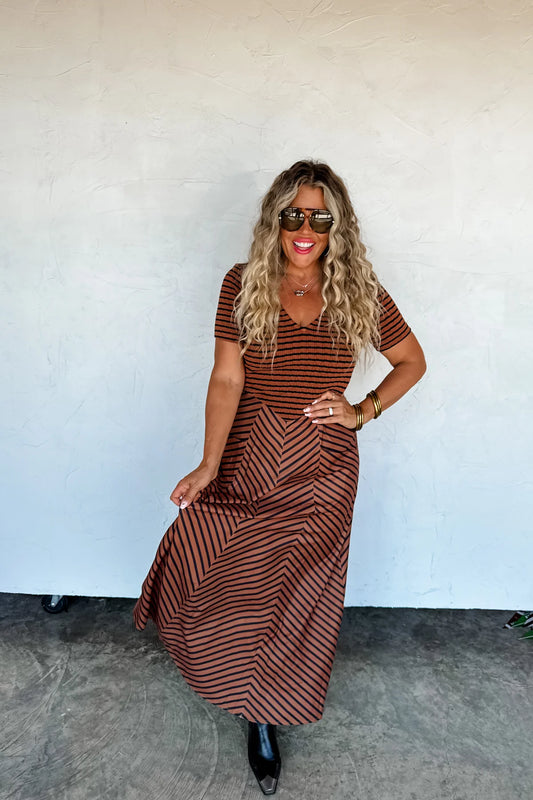 PRE-ORDER Calista Stripe Dress