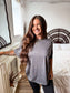 PREORDER Birdie Relaxed Boyfriend Tee in Dusty Steel