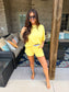 PREORDER Birdie Tee Boxer Set in Sunshine (Sold as Set)