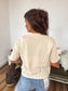 Coffee and Cardigans Boxy Graphic Tee on Ivory *final sale*