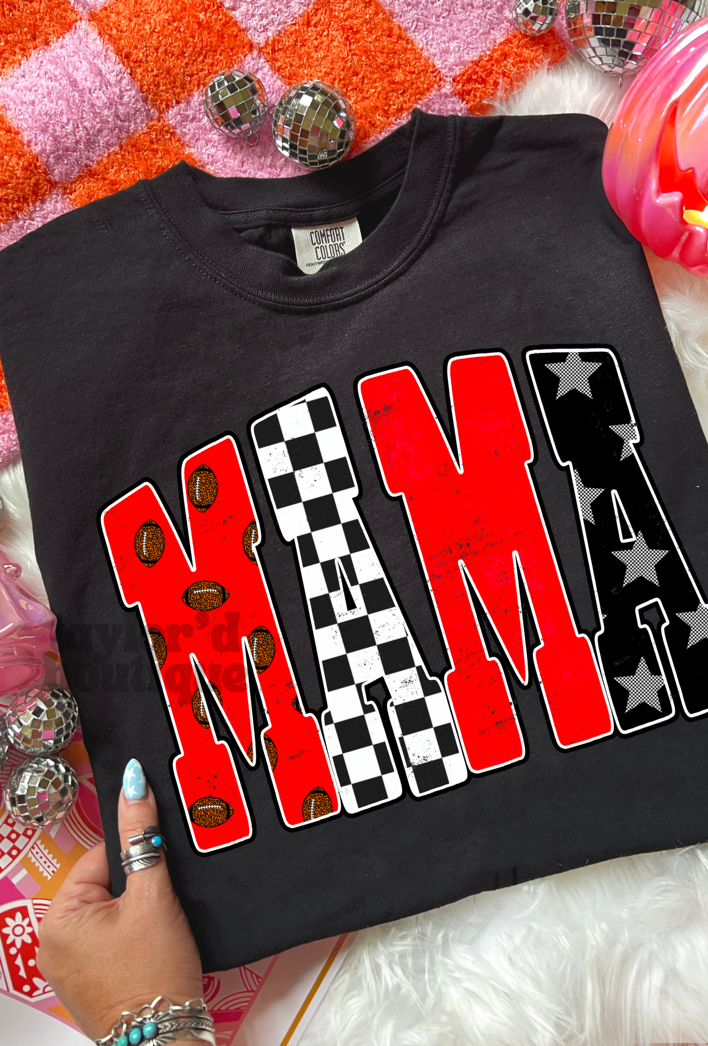 🏈💙❤️ Game Day Mama Tee/Crew