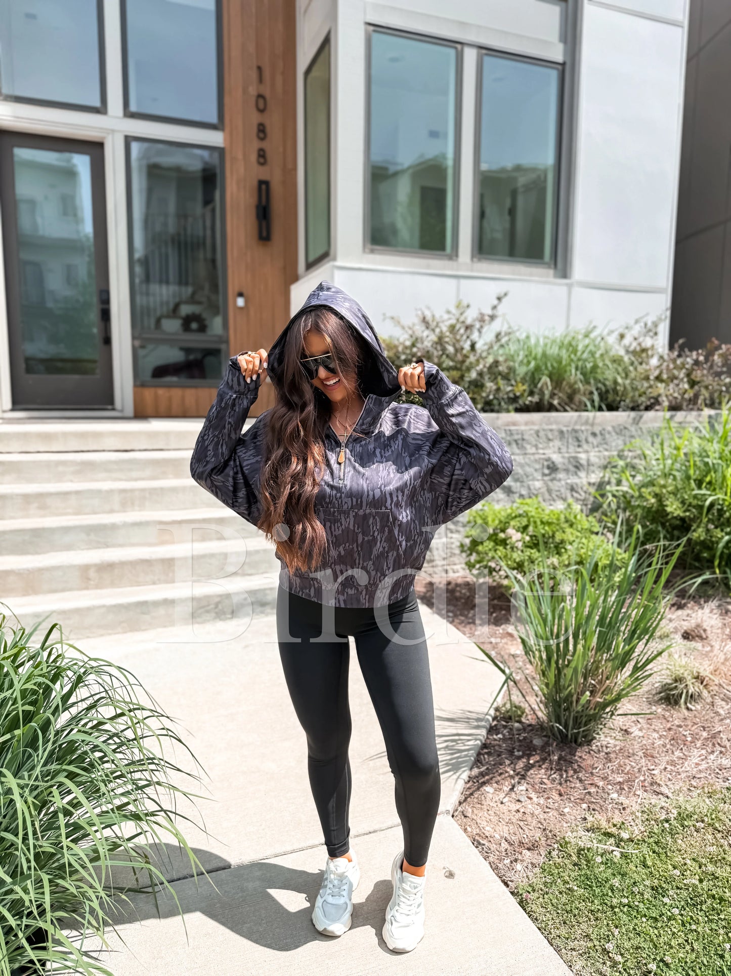 PREORDER Birdie Summer Quarter Zip Pullover in Blackout Birch Camo