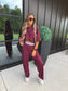 PREORDER Birdie Tee & Boxer Pant Set in Wild Mulberry (Sold as Set)