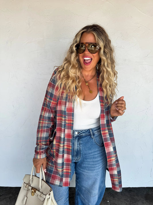 PRE-ORDER Plaid Lola Cardigans