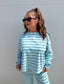 PREORDER Birdie Sunday Ease Set in Island Breeze Stripe (Sold as Set)