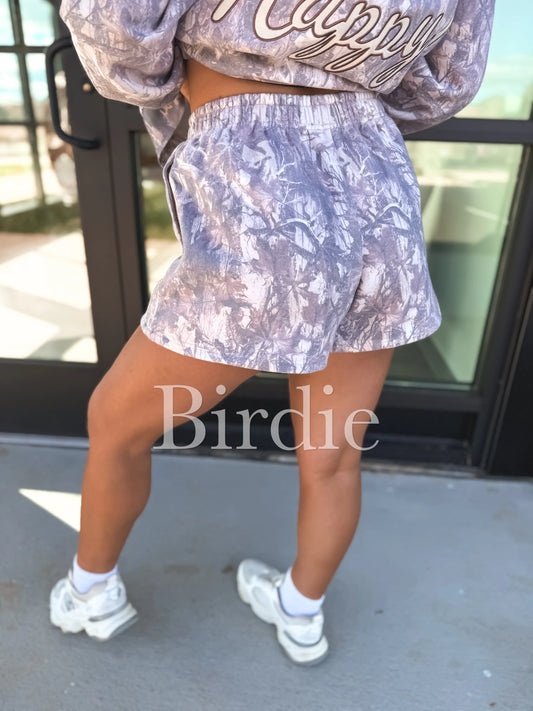 PREORDER Birdie Fleece Shorts In Dark Camo
