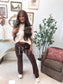 PREORDER Birdie Sleek Cross Yoga Pants in Mocha