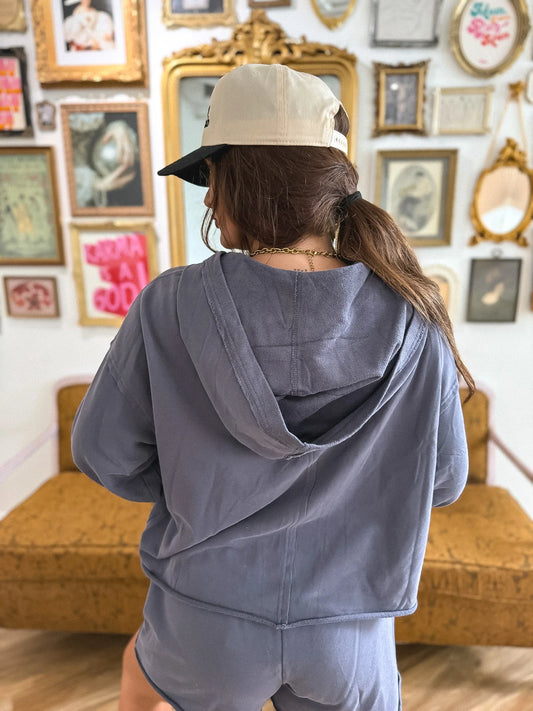 PREORDER Birdie Cozy Club Pullover in Smoked Navy