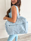PREORDER Birdie Daily Hustle Duffle in Powder Blue Dot