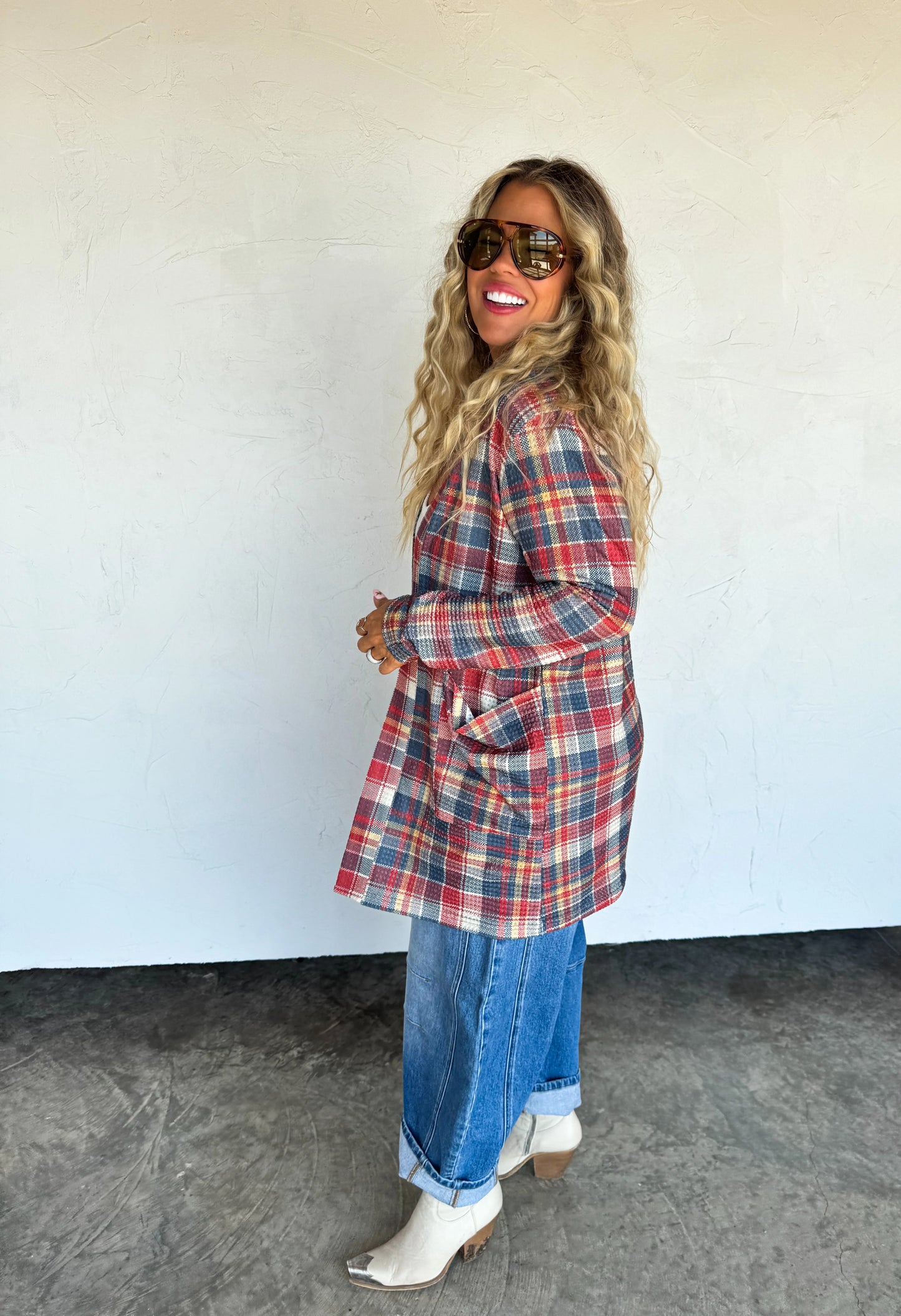 PRE-ORDER Plaid Lola Cardigans