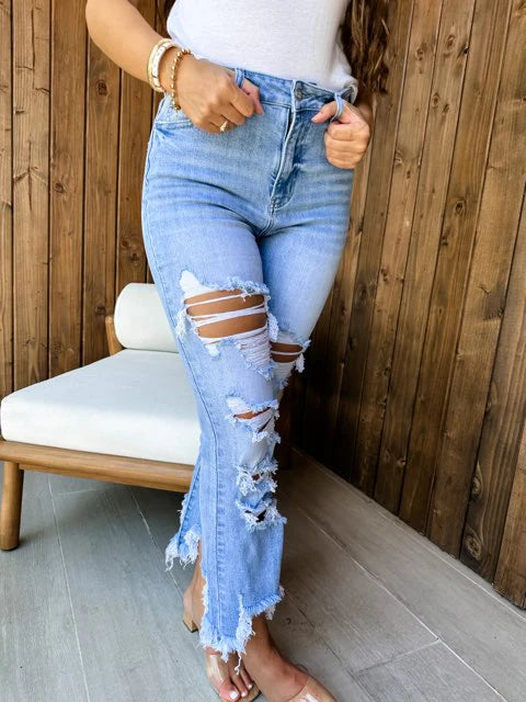 PREORDER Urban Distressed Crop Jean